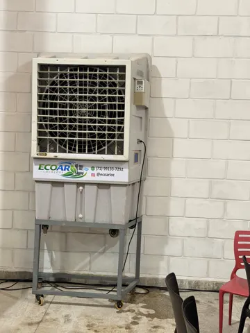 Climatizador em ambiente interno