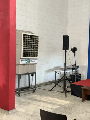 Climatização em espaço para eventos